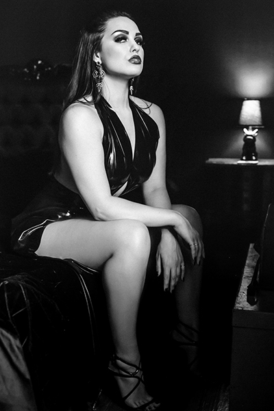 latex lingerie photoshoot of Goddess Serena